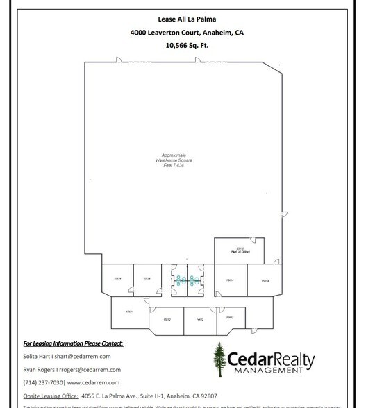 More Photos Of 4000 E Leaverton Ct, Anaheim Flex For Lease