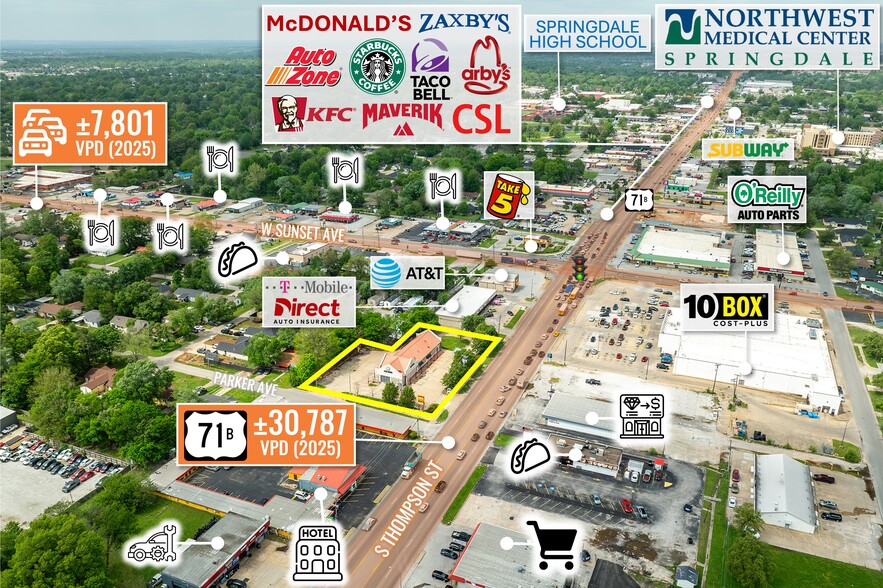 Primary Photo Of 1112 S Thompson St, Springdale Carwash For Sale