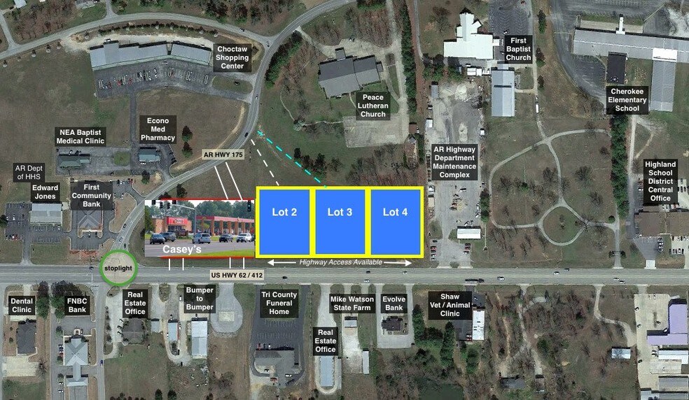 More Photos Of US Highway 62/412 @ AR Highway 175, Cherokee Village Land For Sale