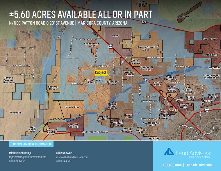Primary Photo Of N/NEC Patton Road & 231st Ave, Wittmann Land For Sale