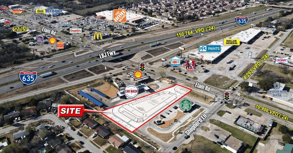 More Photos Of SEQ of I-635 & Elam Rd, Balch Springs Land For Sale