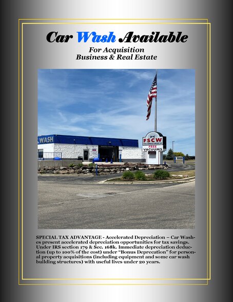 Primary Photo Of 2404 W Washington St, West Bend Carwash For Sale