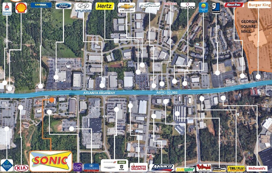 More Photos Of 4275 Atlanta Hwy, Bogart Fast Food For Sale