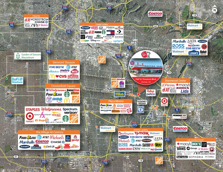 More Photos Of 7447 Firestone Blvd, Downey Freestanding For Sale