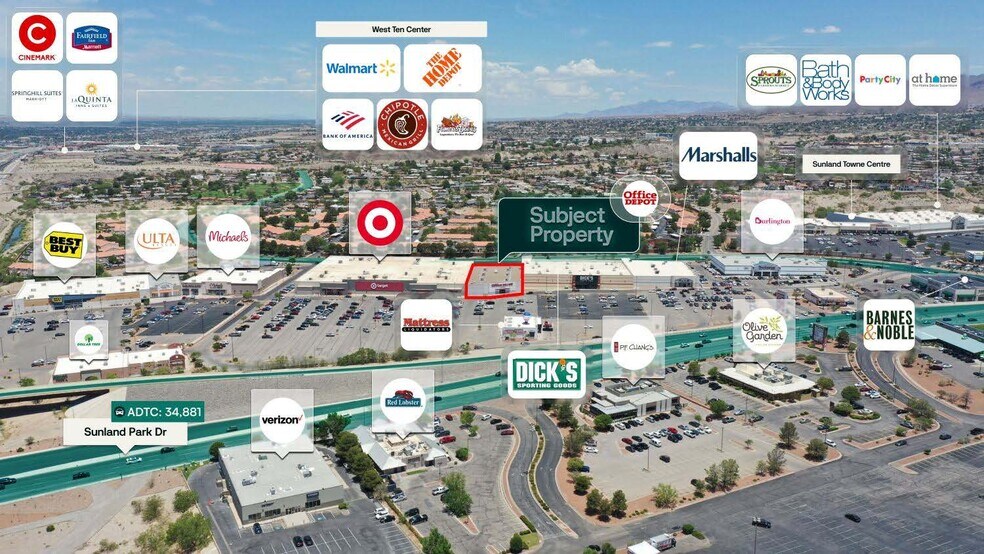 More Photos Of 801 Sunland Park Dr, El Paso Storefront For Sale