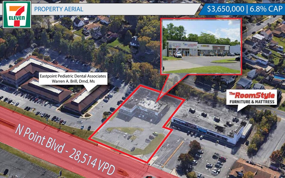 More Photos Of 901 North Point Blvd, Baltimore Freestanding For Lease