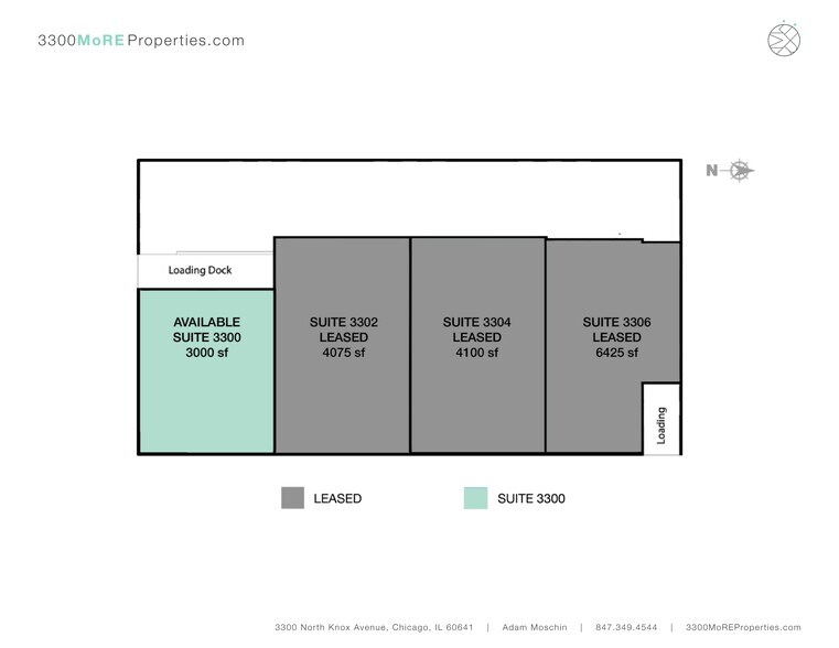 More Photos Of 3300-3306 N Knox Ave, Chicago Warehouse For Lease