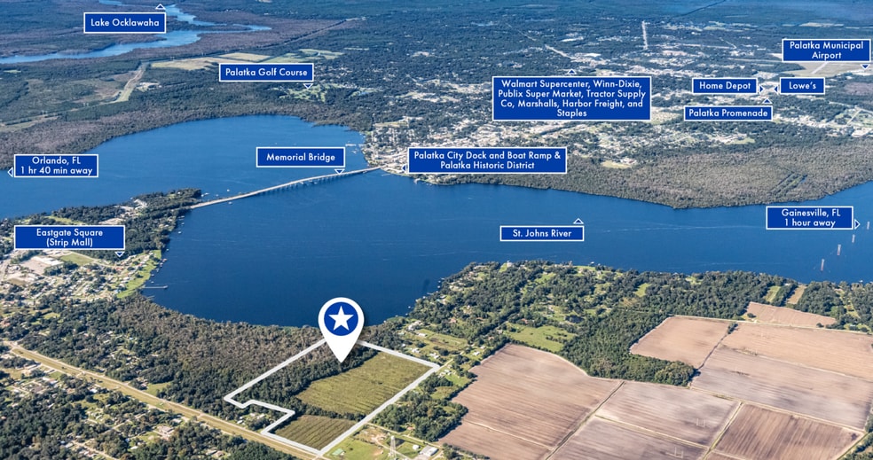 More Photos Of SWC of Putnam County Blvd. and East River Rd, Palatka Land For Sale