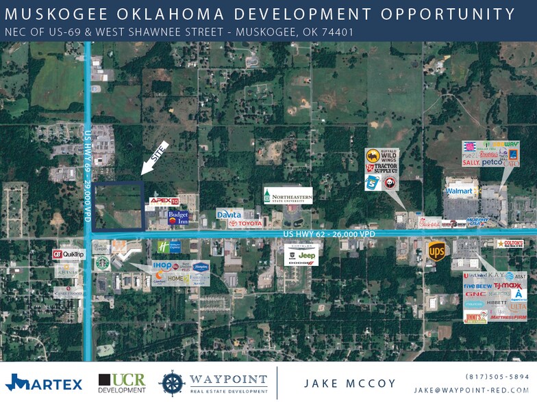 Primary Photo Of NE Corner Hwy 69 & Shawnee Byp, Muskogee Land For Lease