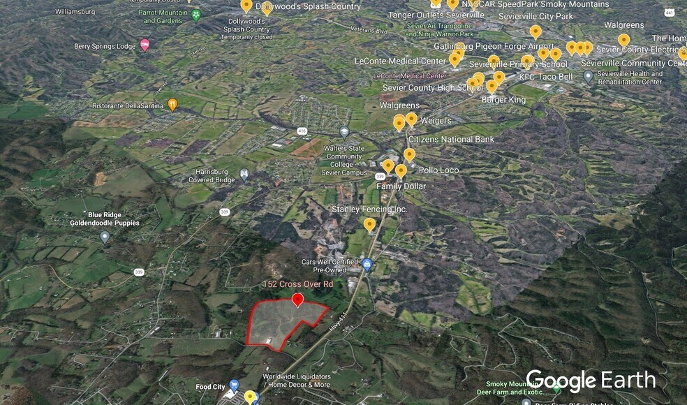 More Photos Of 158 Cross Over Rd, Sevierville Land For Sale