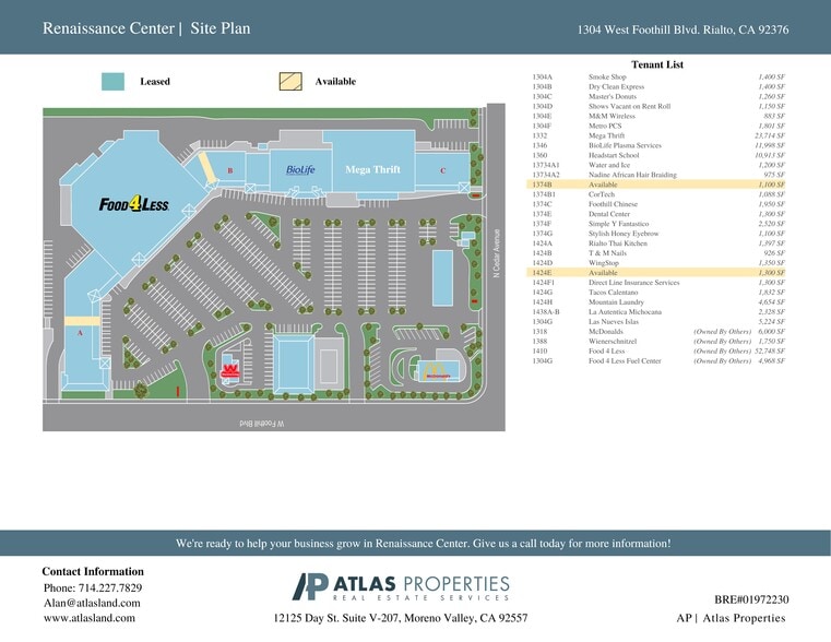 More Photos Of 1304-1438 W Foothill Blvd, Rialto Unknown For Lease