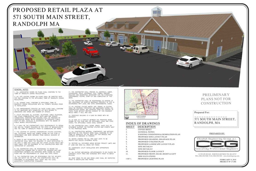 Primary Photo Of 571 S Main St, Randolph Restaurant For Lease