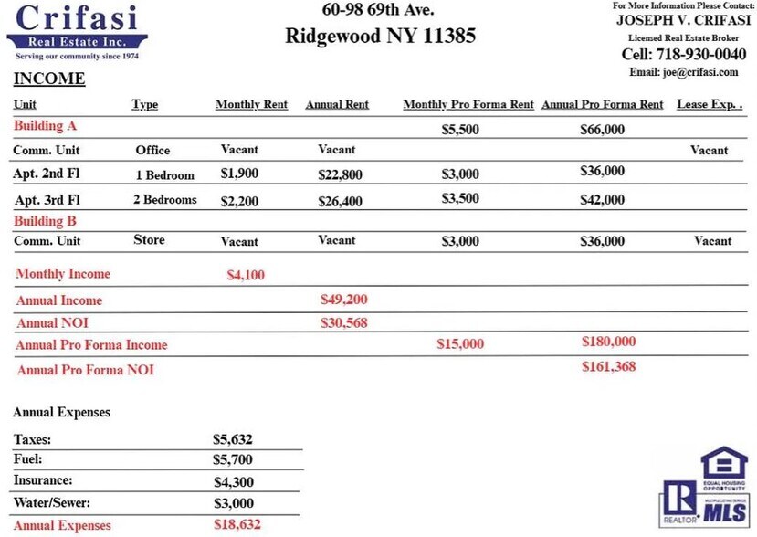 More Photos Of 6098 69th Ave, Ridgewood Storefront Retail Residential For Sale