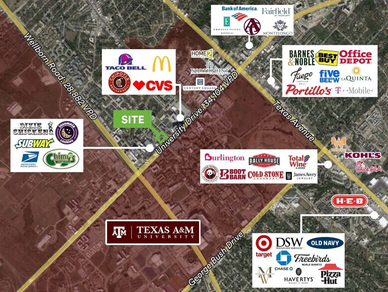 More Photos Of 509 University Dr, College Station Freestanding For Lease