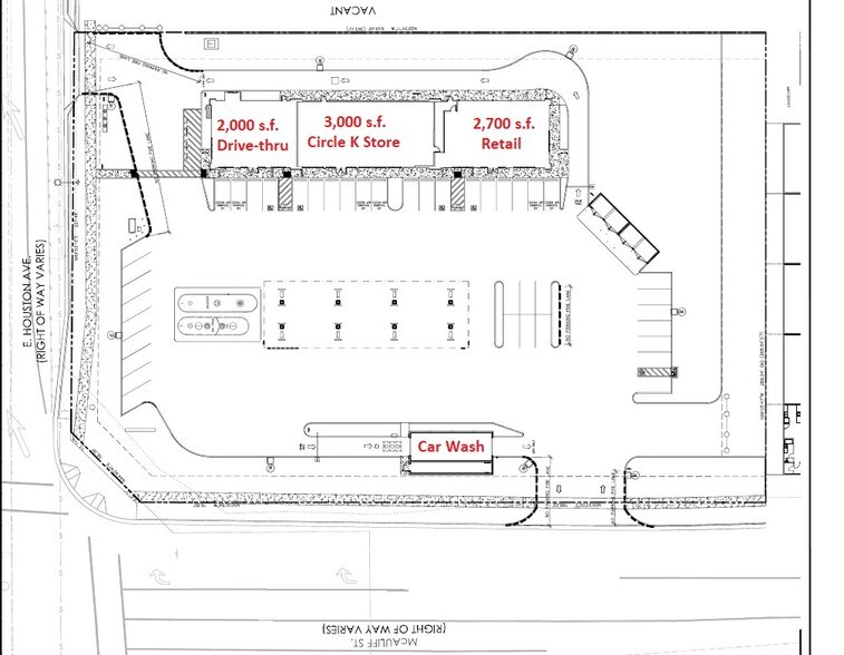 More Photos Of Sec Houston Avenue & McAuliff St, Visalia Service Station For Lease
