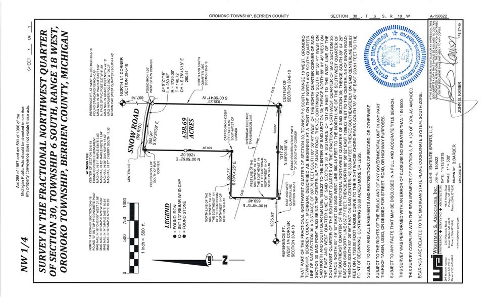 More Photos Of 438 E SNOW Rd, Baroda Land For Sale