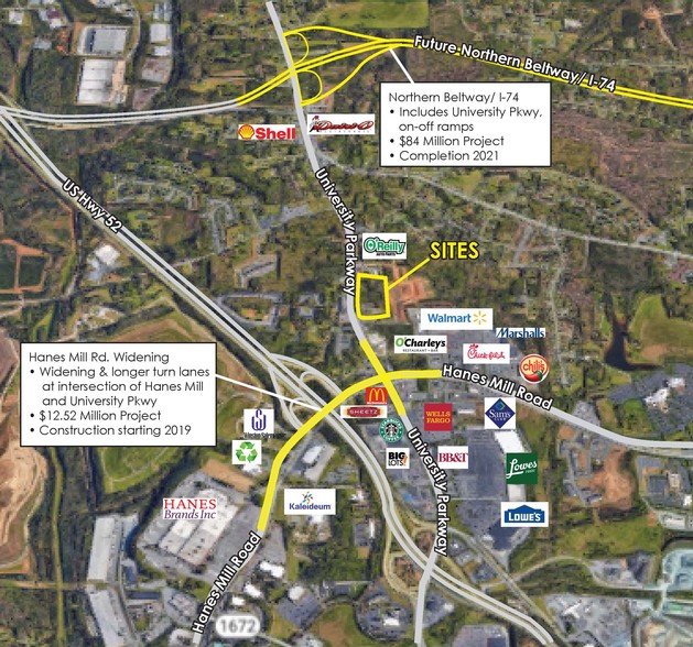 Primary Photo Of 6111-6131 University Pky, Winston-Salem Land For Sale