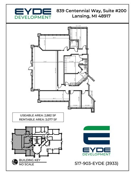 More Photos Of 839 Centennial Way, Lansing Office For Lease