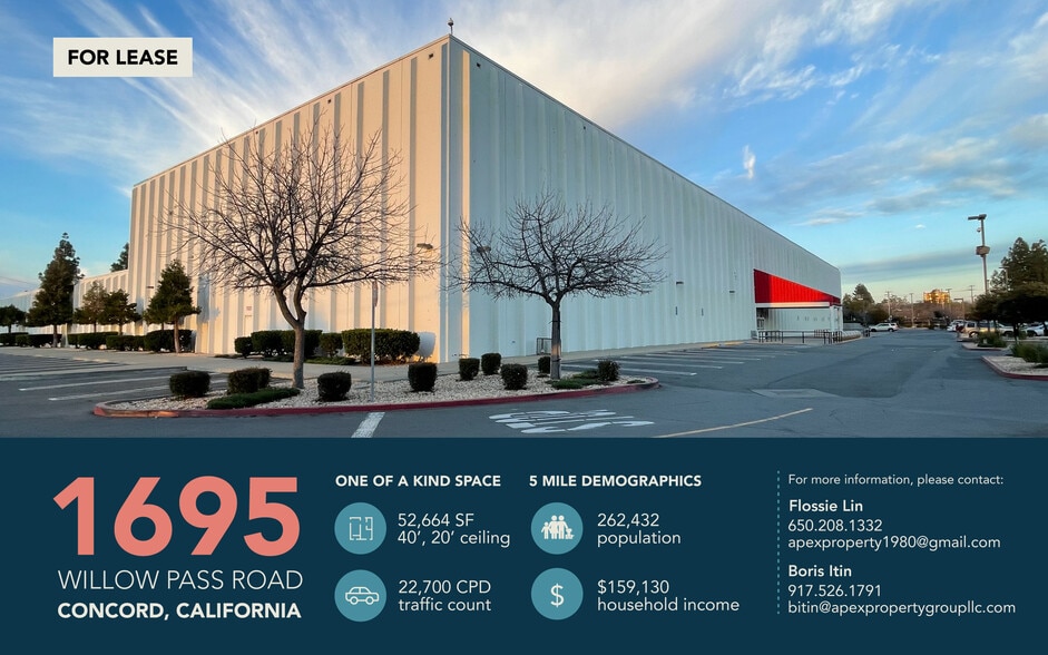 Primary Photo Of 1695 Willow Pass Rd, Concord Freestanding For Lease