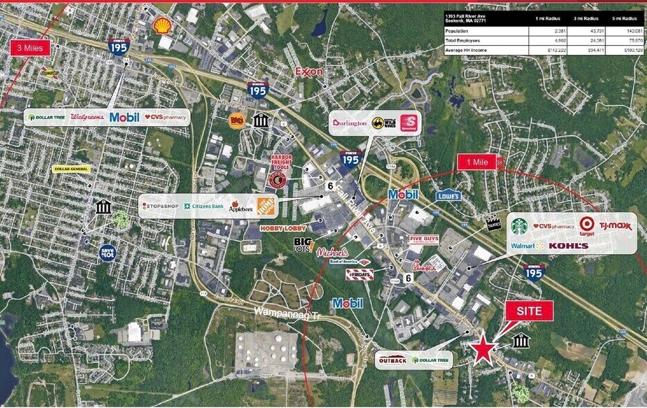 More Photos Of 1393 Fall River, Seekonk Land For Lease