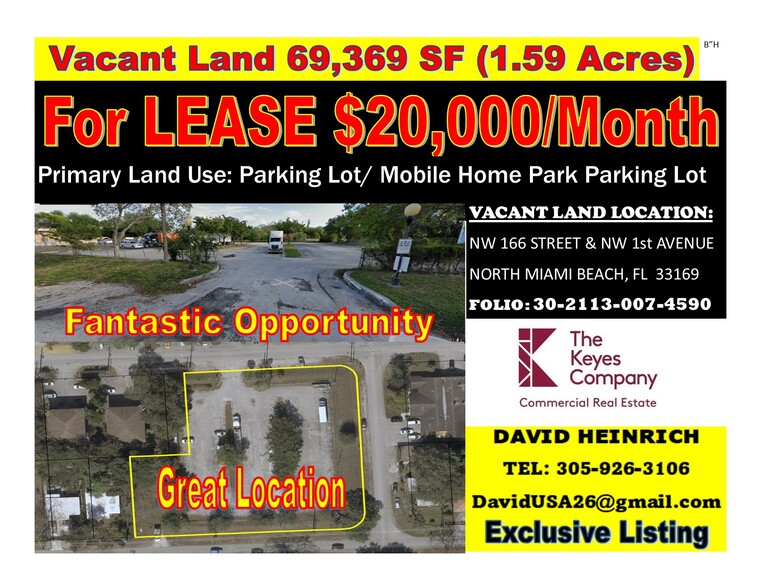 Primary Photo Of NW 166th St, North Miami Beach Land For Lease