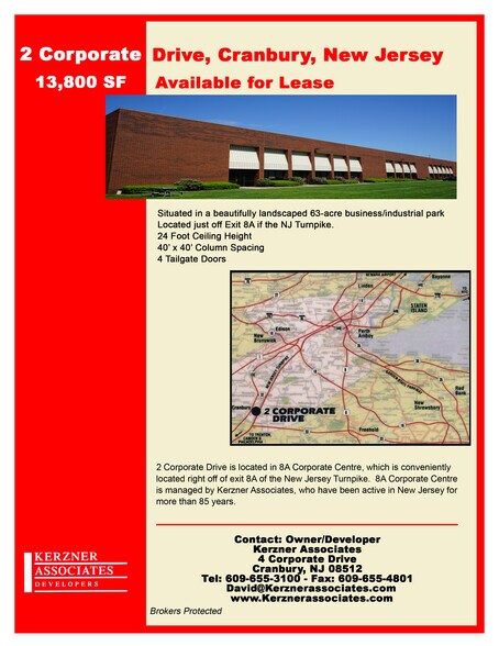 More Photos Of 2 Corporate Dr, Cranbury Unknown For Lease