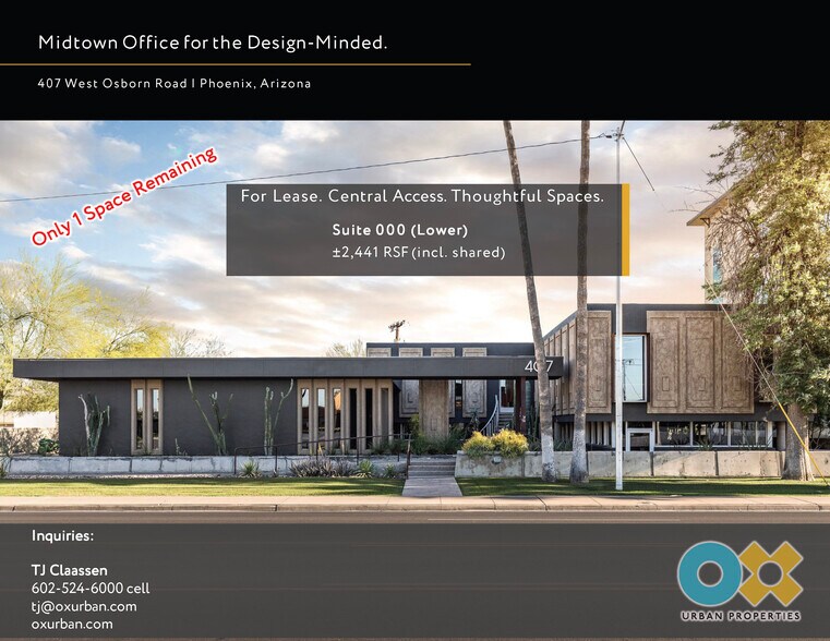 Primary Photo Of 407 W Osborn Rd, Phoenix Loft Creative Space For Lease