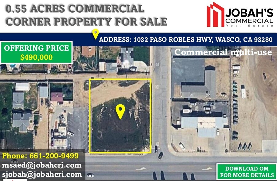 Primary Photo Of 1032 Paso Robles hwy, Wasco Land For Sale