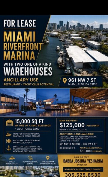 More Photos Of 961 NW 7th St, Miami Marina For Lease