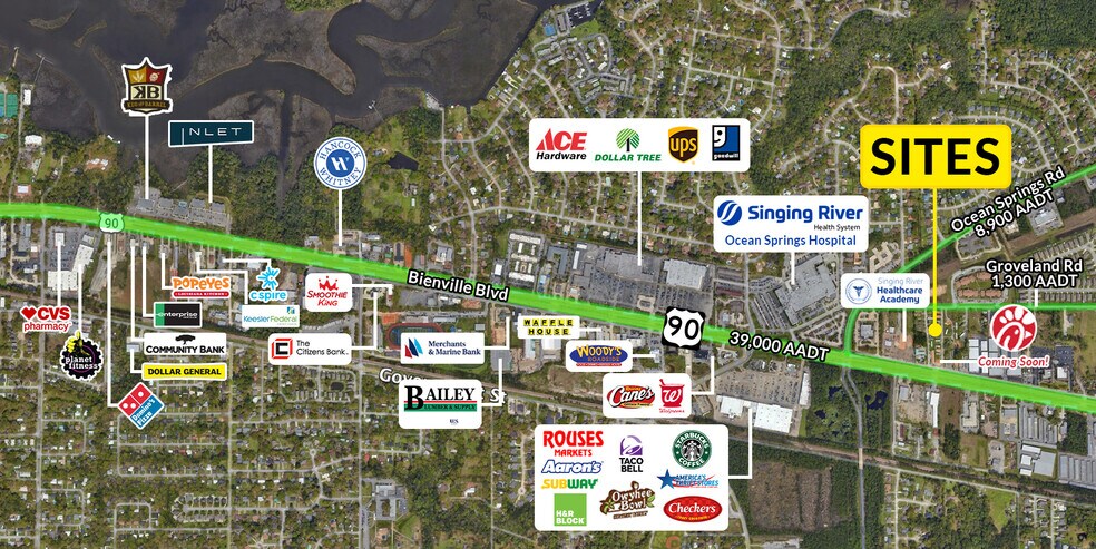 More Photos Of 3417 Bienville Blvd, Ocean Springs Land For Sale