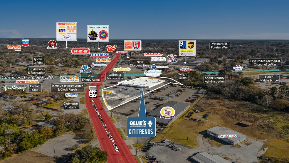 More Photos Of 809 S Timberland Dr, Lufkin Storefront For Sale