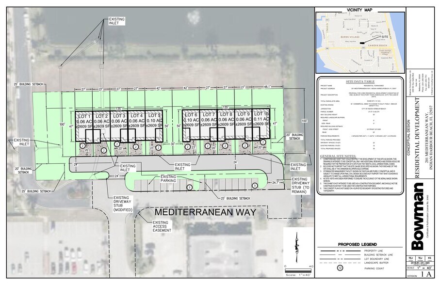 More Photos Of 201 Mediterranean way, Indian Harbour Beach Land For Sale