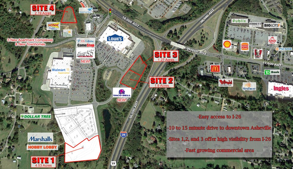 More Photos Of 99999 Northridge Commons Pky, Weaverville Land For Sale