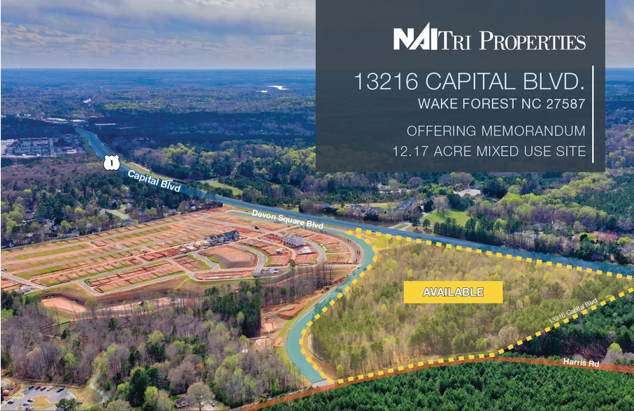 Primary Photo Of 13216 Capital Blvd, Wake Forest Land For Sale