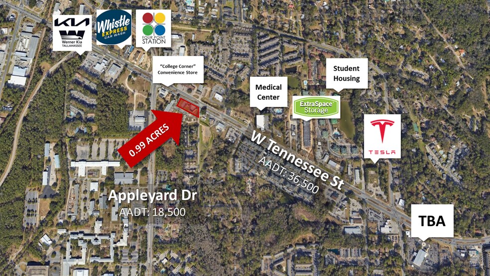 More Photos Of 2633 W Tennessee St, Tallahassee Land For Sale