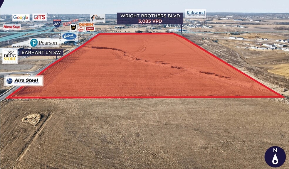 Primary Photo Of 205 Wright Brothers Boulevard E, Cedar Rapids Land For Lease