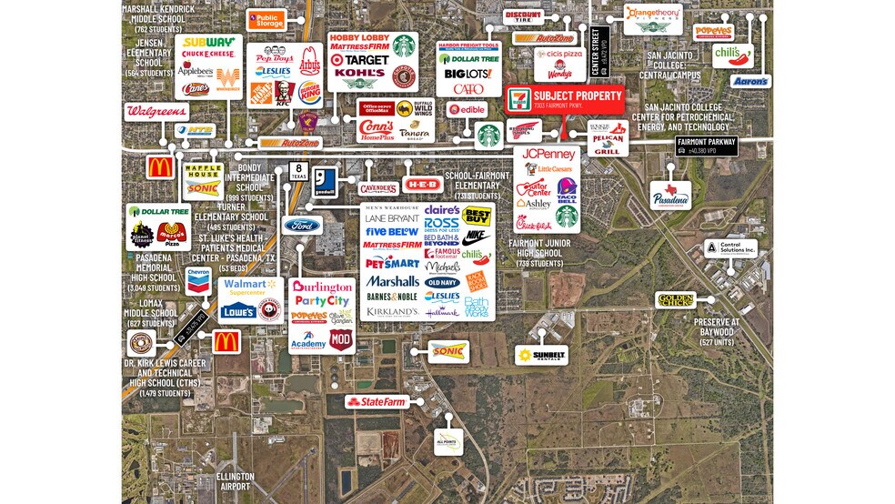 More Photos Of 7303 Fairmont Pky, Pasadena Freestanding For Sale