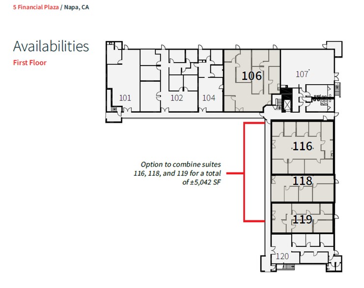 More Photos Of 5 Financial Plz, Napa Medical For Lease