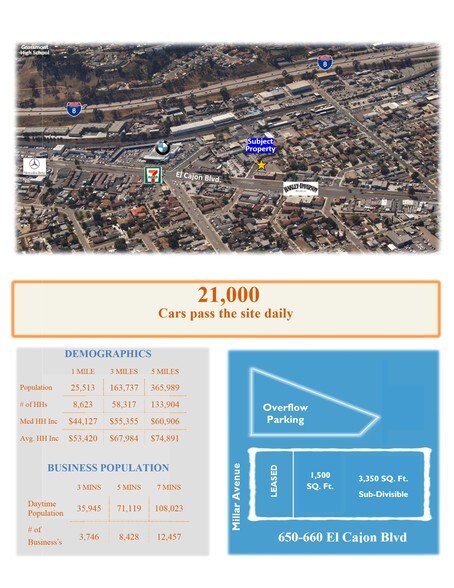 More Photos Of 650-660 El Cajon Blvd, El Cajon Storefront For Lease