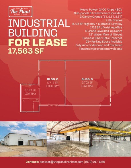 More Photos Of 1701 Industrial Blvd, Brenham Manufacturing For Lease