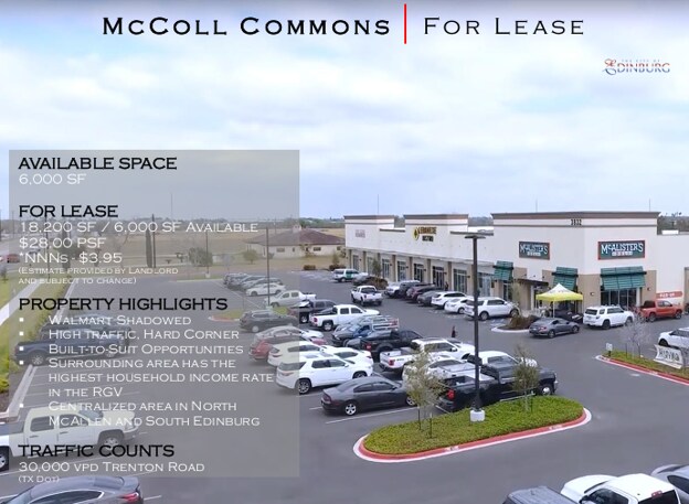 Primary Photo Of 3832 S McColl Rd, Edinburg Storefront For Lease
