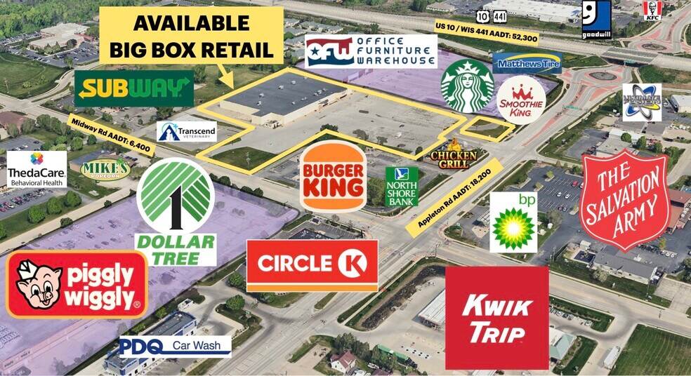 More Photos Of 1578 Appleton Rd, Menasha Storefront For Lease