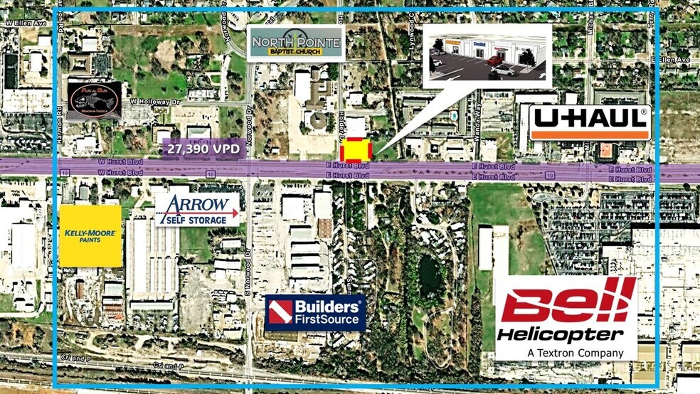 More Photos Of 201 E Hurst Blvd, Hurst General Retail For Sale