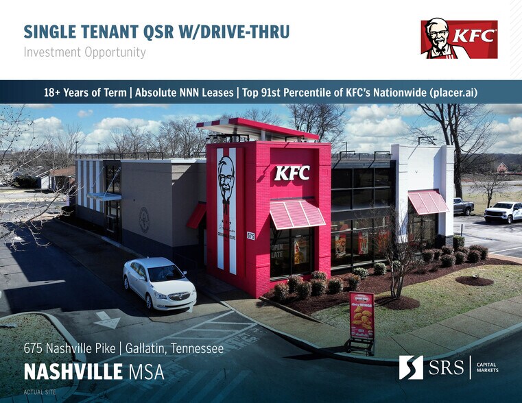 Primary Photo Of 675 Nashville Pike, Gallatin Fast Food For Sale