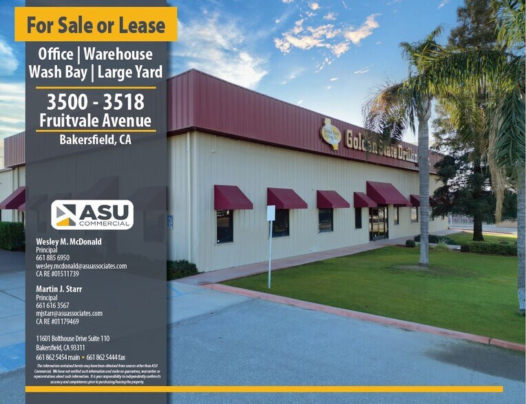 Primary Photo Of 3500 - 3518 - 3518 Fruitvale Avenue Ave, Bakersfield Manufacturing For Sale
