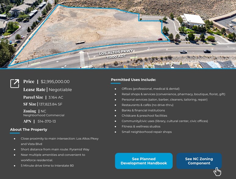 More Photos Of Los Altos Parkway - Land, Sparks Land For Sale