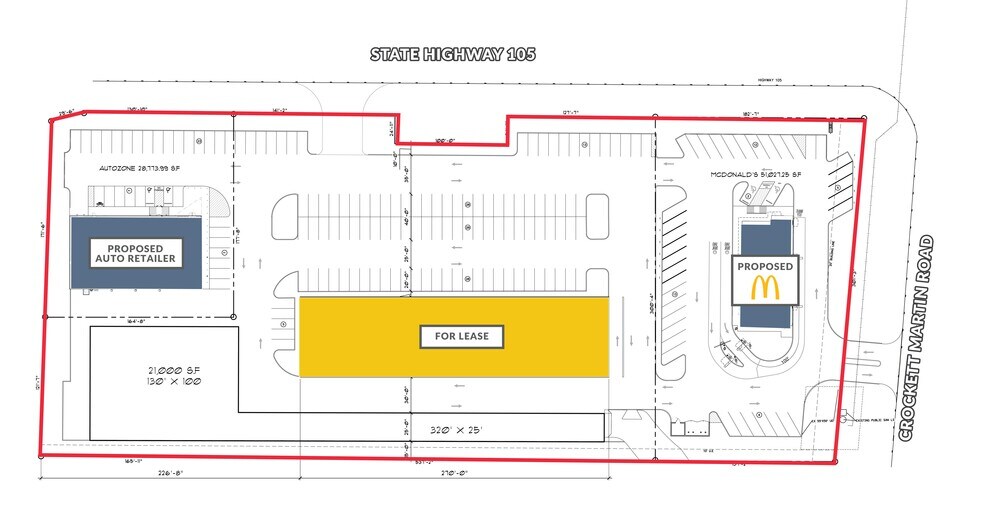 More Photos Of Highway 105 & Crockett Martin Rd, Conroe Land For Lease