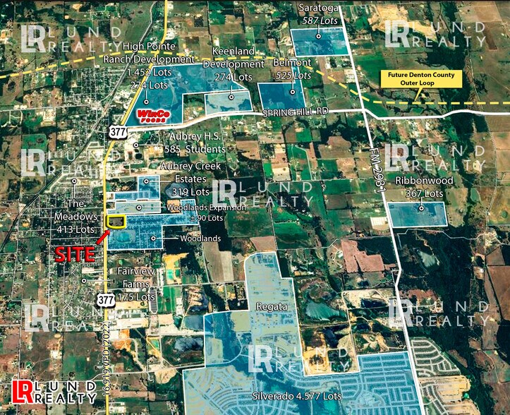 More Photos Of 12.83 Ac US-377 and Surveyors rd, Krugerville Land For Sale