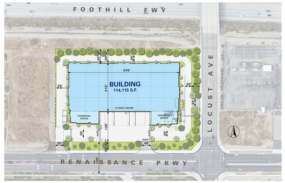 More Photos Of 1910 Renaissance Pky, Rialto Warehouse For Sale