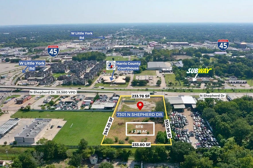 More Photos Of 7301 N Shepherd Dr, Houston Land For Lease